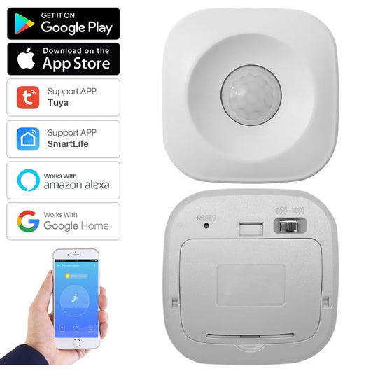 Tuya Smart WiFi PIR Motion Sensor Human Body Infrared Sensor Alarm Detector SmartLife APP Remote Control Home Security System