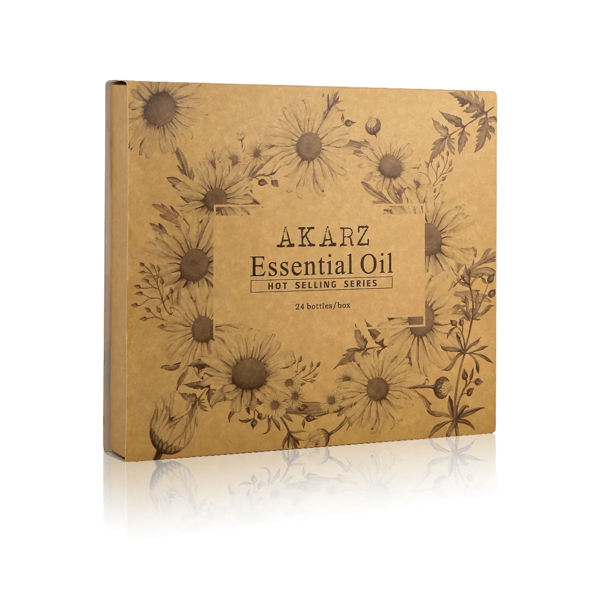 AKARZ Hots 24 Set Tea Tree,Lavender,Sandalwood,Rose,Patchouli,Musk,Ylang,Rosemary,Neroli,Peony,Vanilla,Neroli Lily Essential Oil