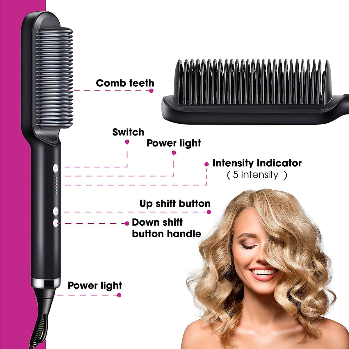 2 in 1 Electric Hair Straightener