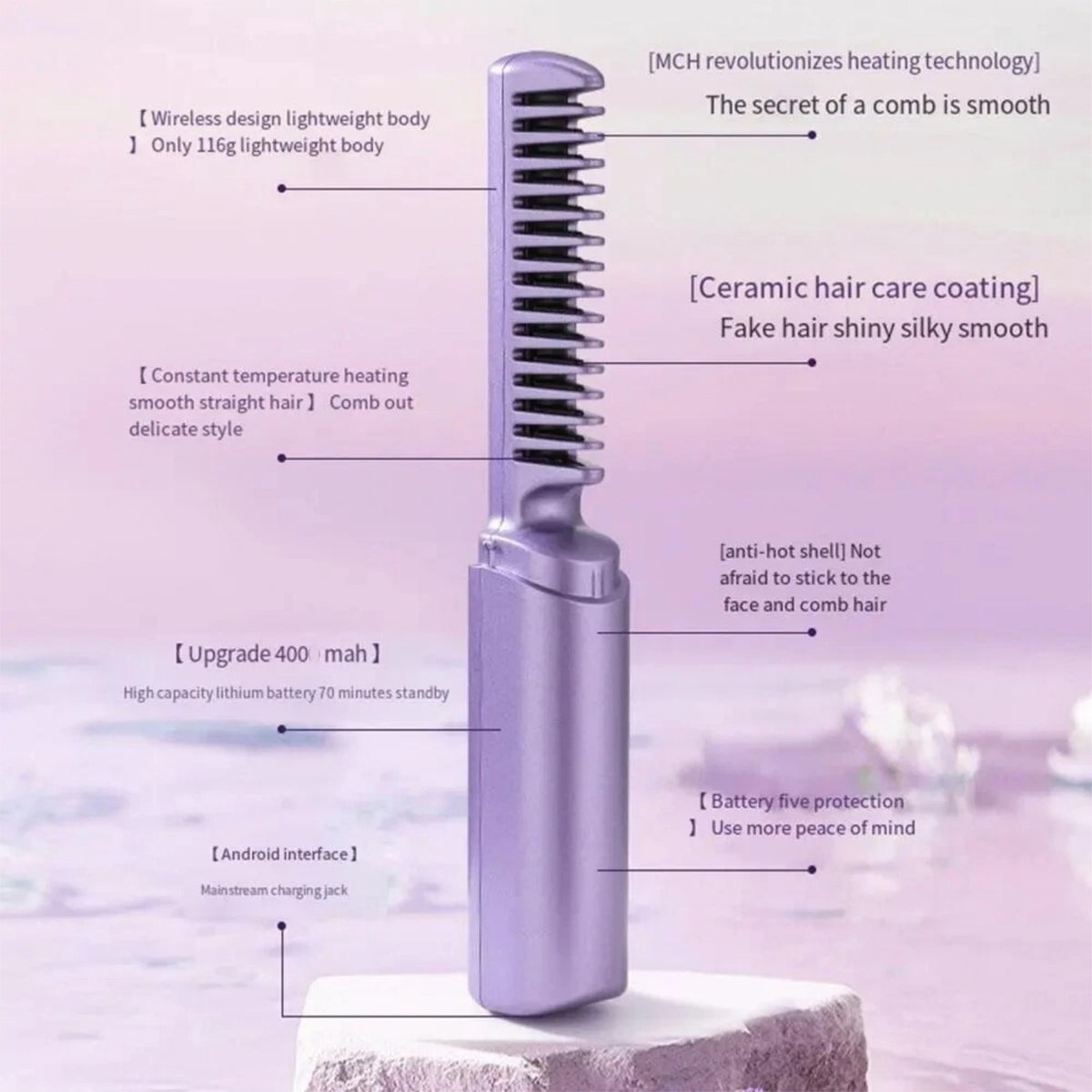 2 in 1 Electric Hair Straightener