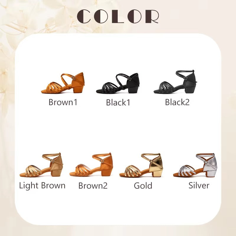 HROYL Girls Latin Dance Shoes