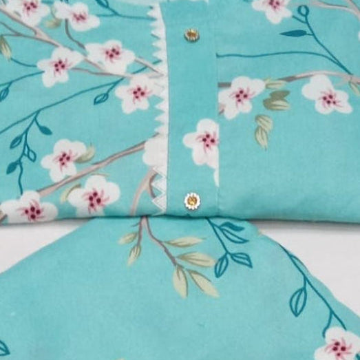 New Trendy Stitched Lawn Cotton 2pc Suit  for Woment for girls