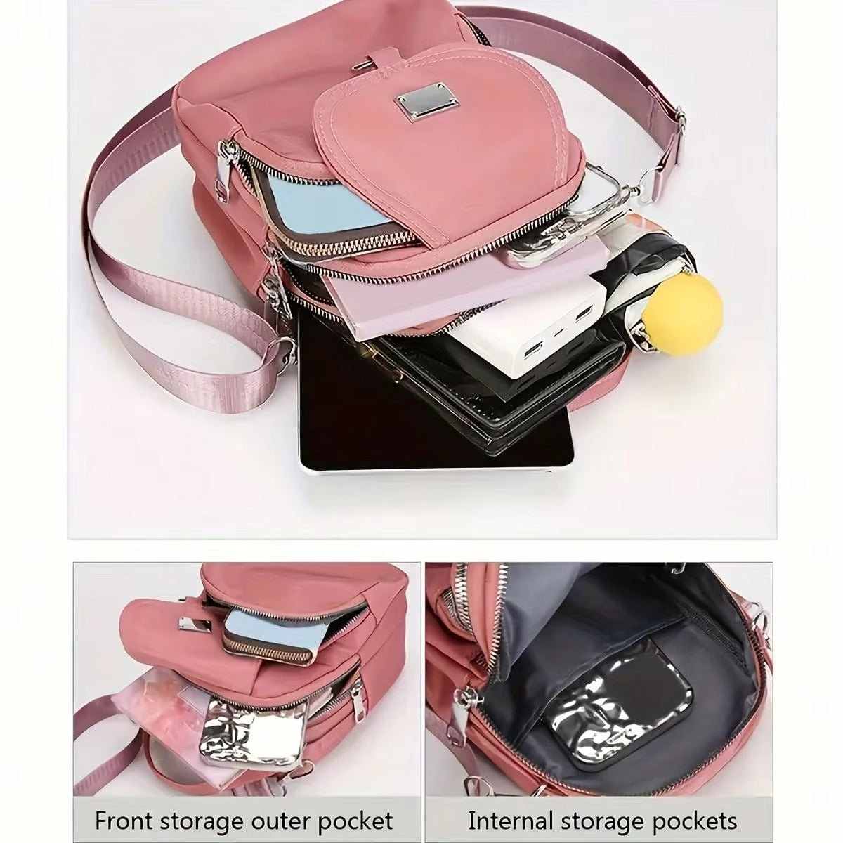 1pc Heart Love Print Shoulder Bag