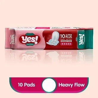 YES Sanitary Napkins, 10 Pads