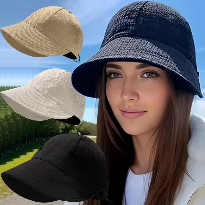 Wide Brim Bucket Caps