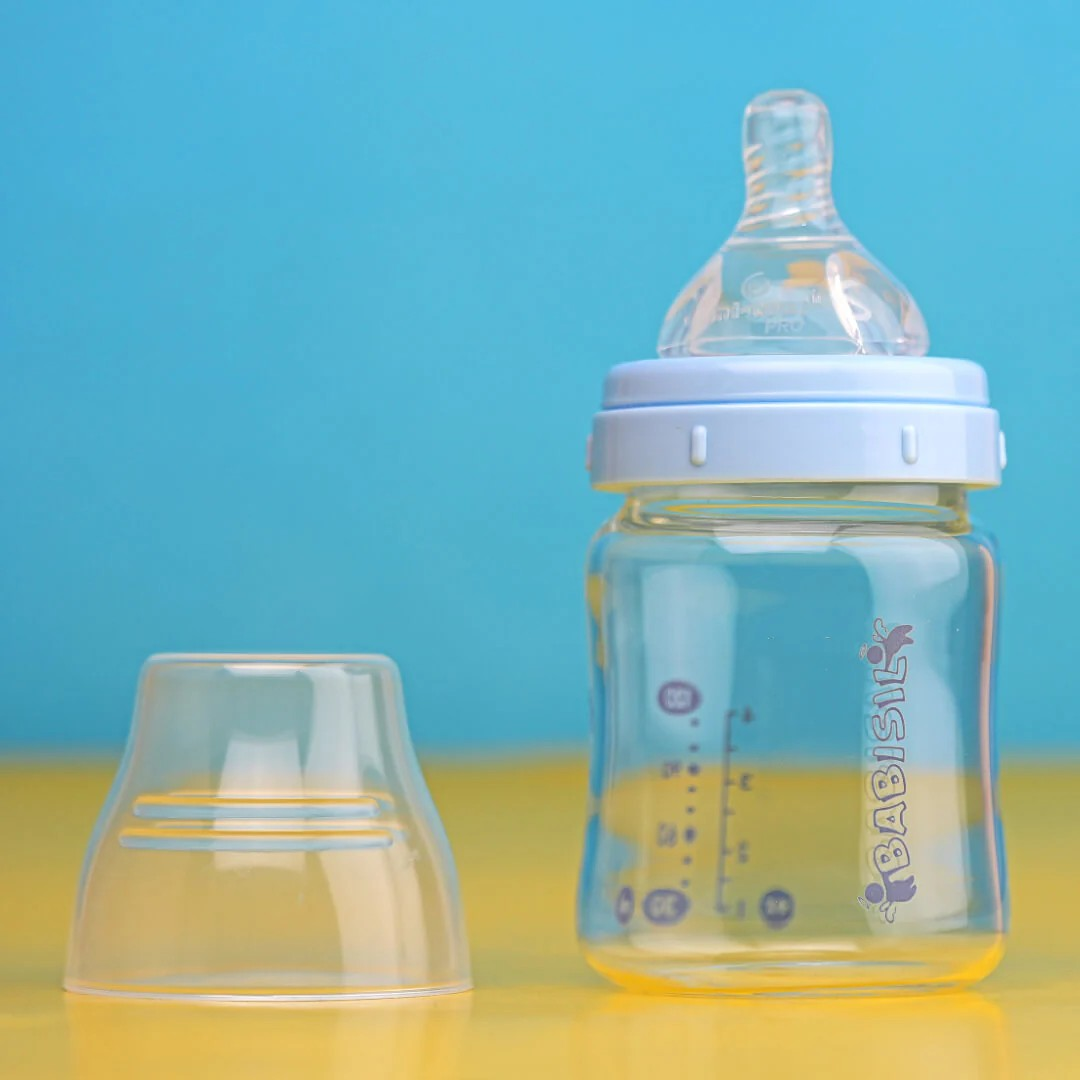 Babisil 4oz (120ml) Glass Baby Bottle