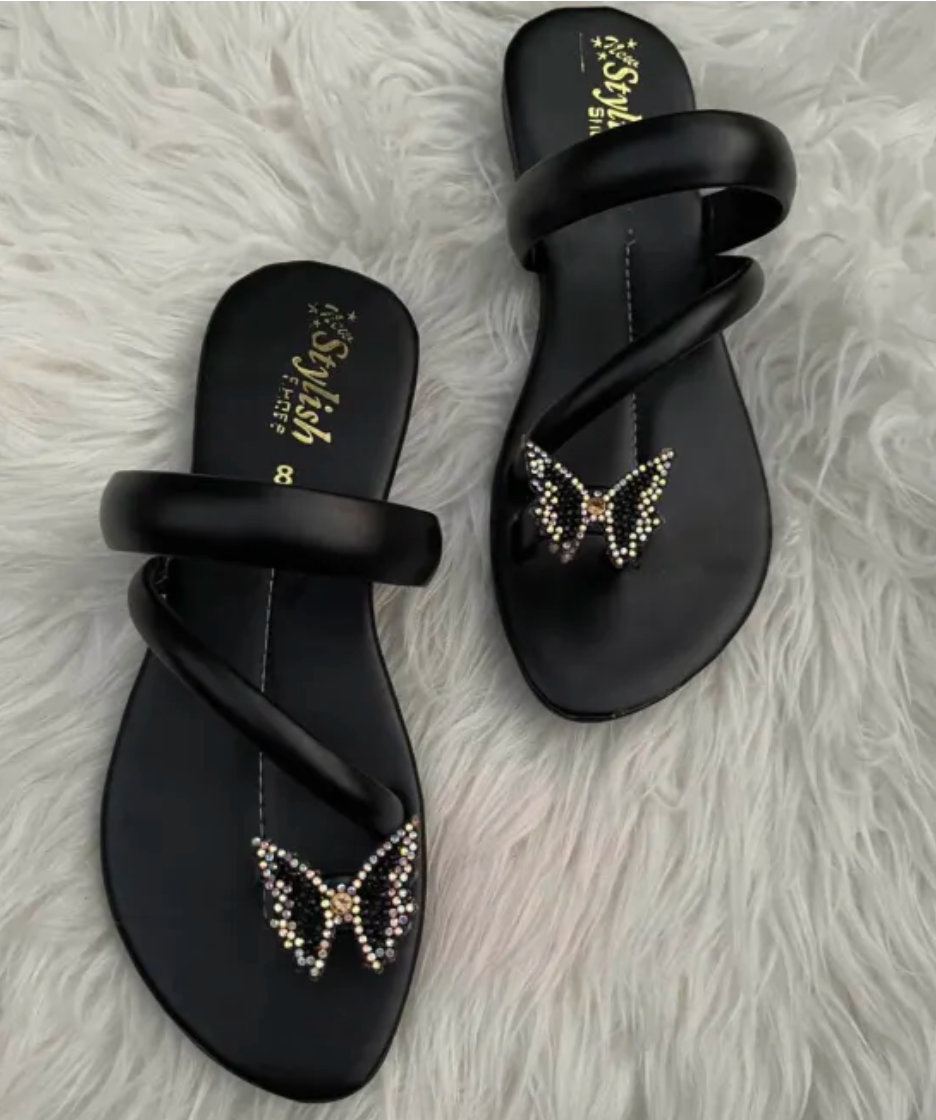 Ladies Slippers Fancy Soft Flat Chappal for Women | Stylish Embroidered Leather Ladies Chappal