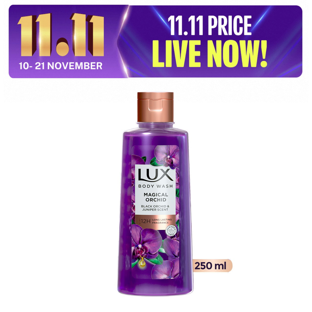 Lux Orchid Bodywash Bottle 250ML