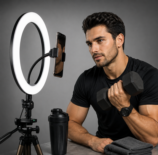 26cm Ring Light With Phone Holder
