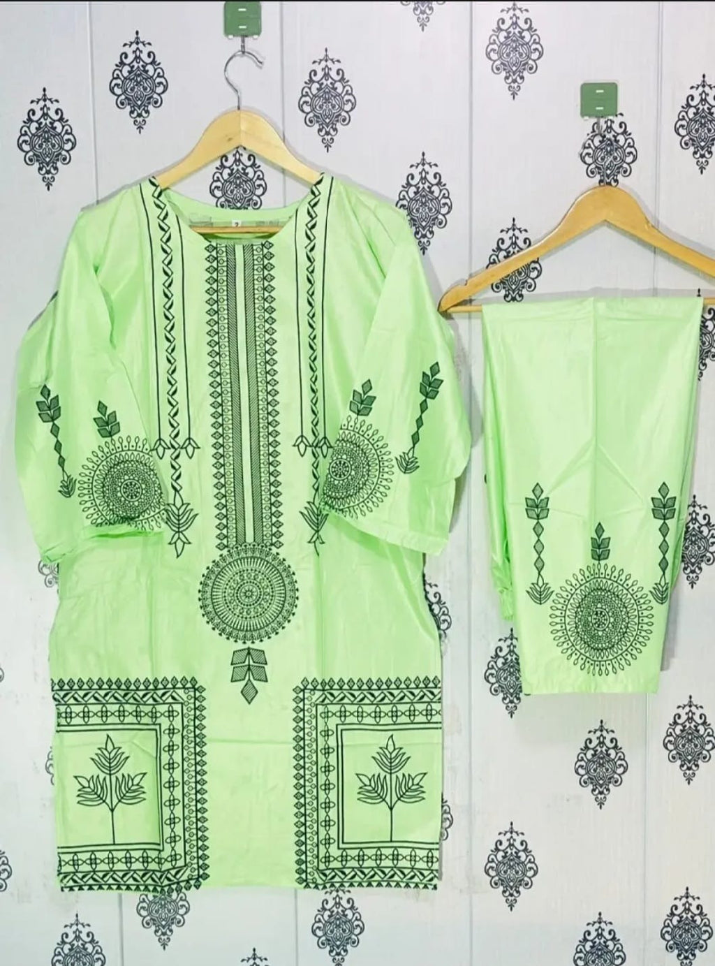 New stylish collection 3D printed stitched 2pc suit for girls