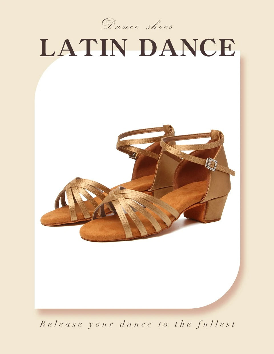 HROYL Girls Latin Dance Shoes