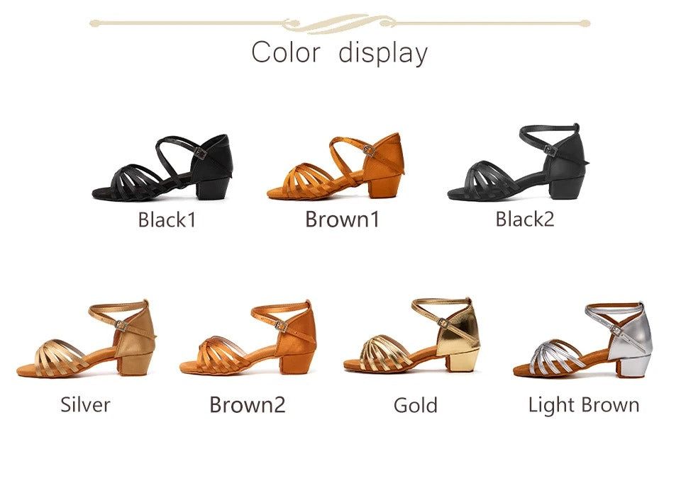 HROYL Girls Latin Dance Shoes