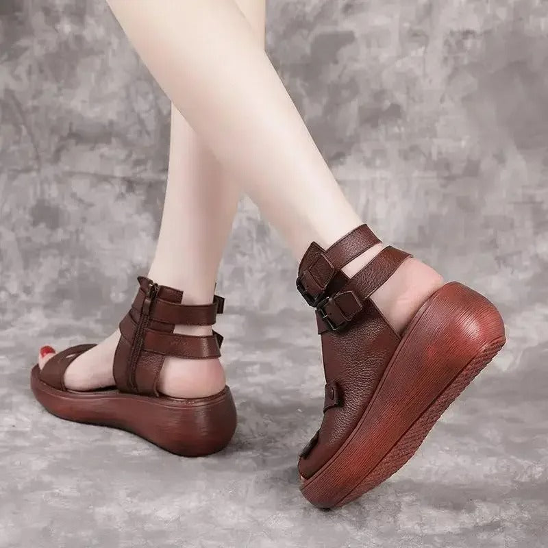 Mid Heeled Wedges Shoes for Women