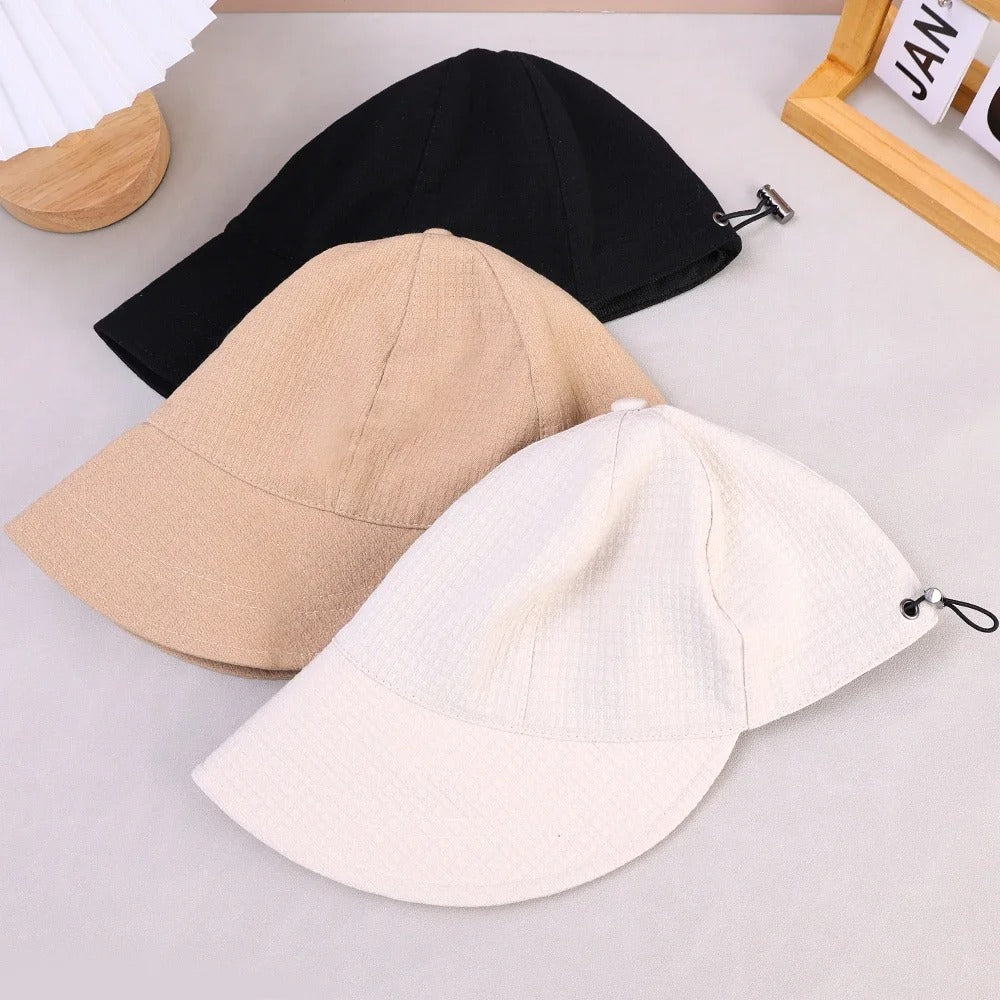 Wide Brim Bucket Caps
